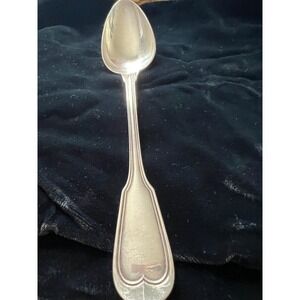 Christofle Chinon Silverplate Serving Spoon - Monogrammed Back
